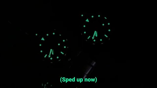 Seiko Solar 38.5mm Diver Lume Test - SNE575 vs SNE587 - Night Vision