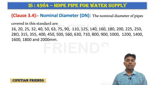 IS 4984 : High Density Polyethylene Pipe For Water Supply - Part 2 || IS  Standard For HDPE Pipe ||