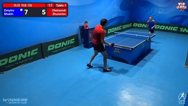 03:30 Dmytro Shukin  3 - 2 Oleksandr Zhuravlov West 7 WIN CUP 15.01.2023 | TABLE TENNIS WINCUP