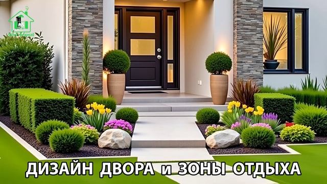 Дизайн двора и зоны отдыха фото частного дома варианты и идеи (25) 🏡🌳🪑