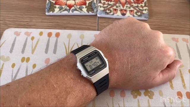 Casio F-91 WM-7ADF review (silver & black) unboxing