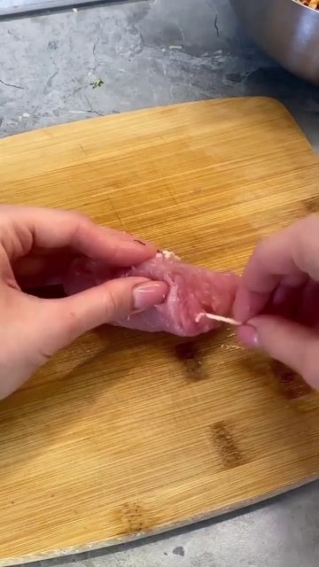 Рулетики из филе индейки или курицы🥩