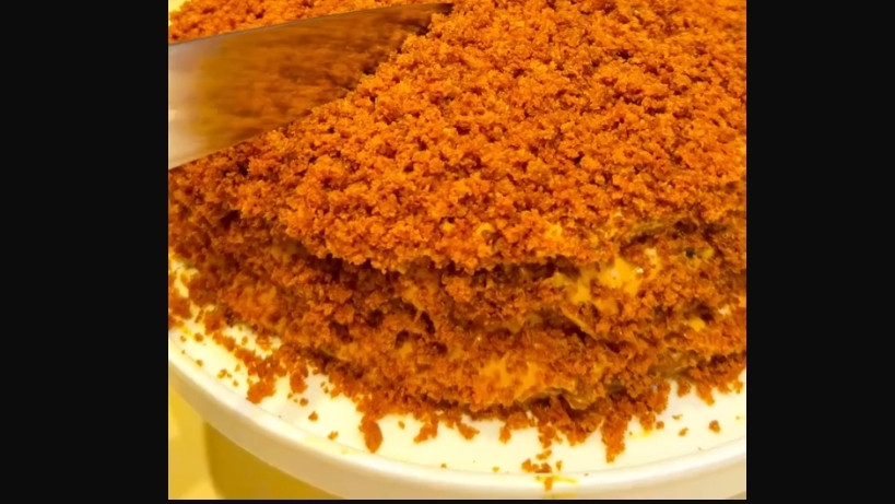 Медовый торт без духовки.мягкие и вкусные