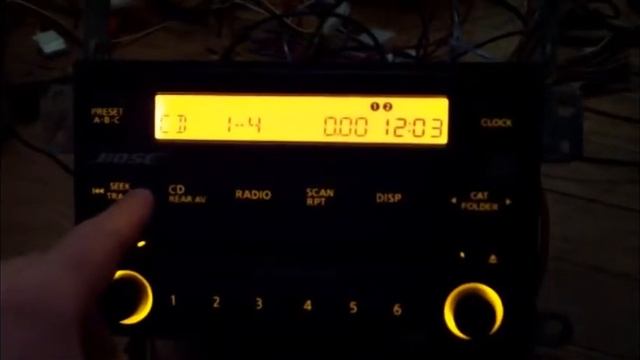 BOSE CAR STEREO RECEIVER In-dash Double-din MP3 6 CD CHANGER with RCA outputs