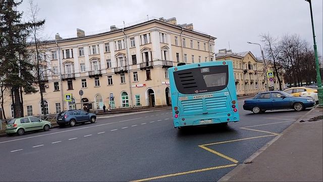 31 января 2025 г. Автобус 392 маршрут Волгабас 5270.G4 6611 Колпино Привокзальная Площадь