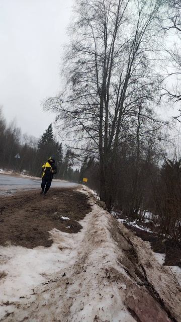 Бег с рюкзаком 6кг,10км,после моржевания, более подробно в длином видео 01.02.25