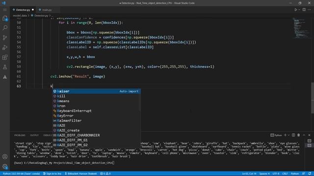 Realtime Object Detection Using OpenCV Python ON CPU ｜ OpenCV Object Detection Tutorial