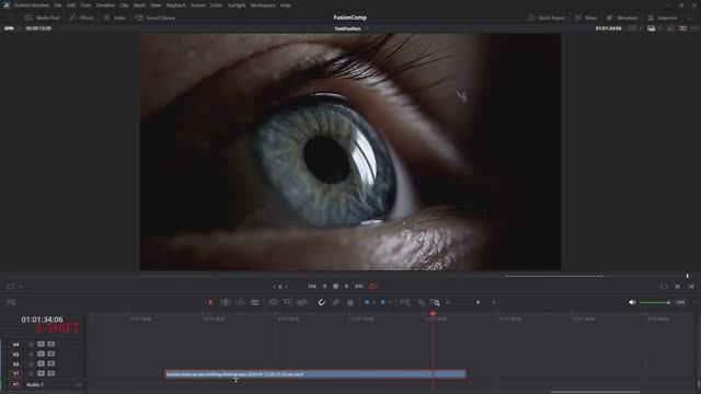 DaVinci Resolve Fusion Eye Tracking Tutorial   Advanced VFX & Motion Tracking Guide