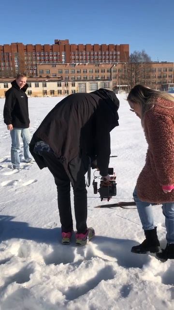 БЭКСТЕЙДЖ СЪЁМОК НА СНЕГУ #reels #snow #shorts #клип #съёмки #юмор #live