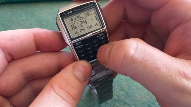 how to set the alarm on a casio databank dbc-32d-1aes