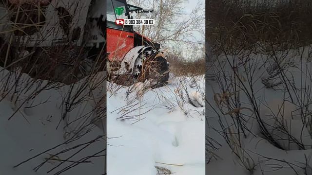 в лесах Тюменской области топчем тропинки для зверя на вездеходе ТИНГЕР ТФ4