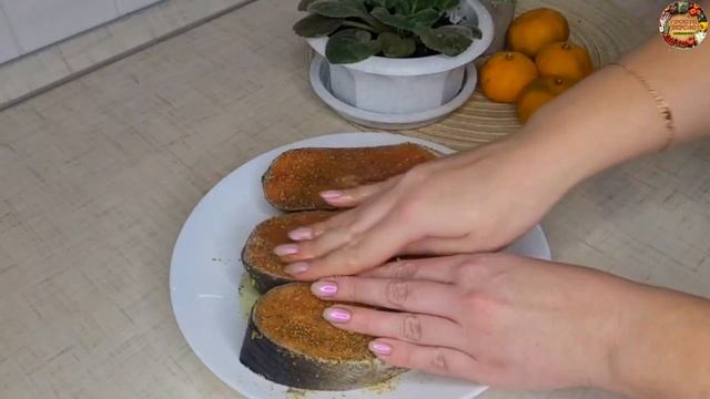 СТЕЙК из КРАСНОЙ РЫБЫ на гриле! Сочный и аппетитный СТЕЙК из ЛОСОСЯ на электрогриле!
