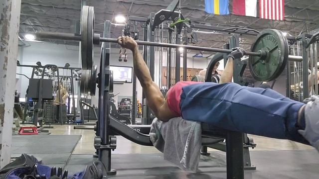 Larsen Reverse Bench Press Dropset