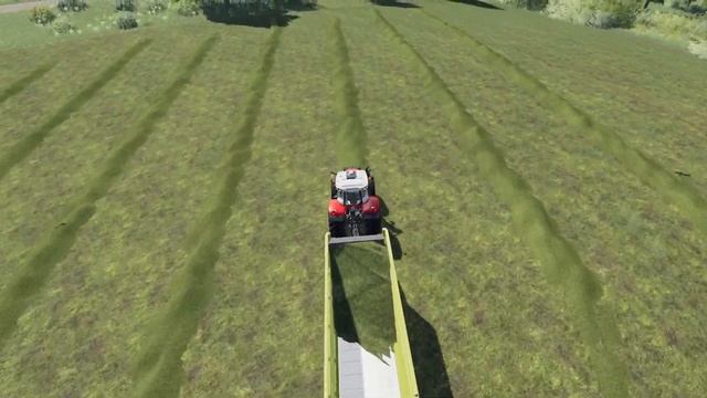 Получил новый комбайн и прицеп подборщик/Выехали на заготовку кормов/Farming Simulator 2019