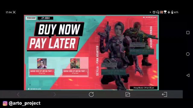 BELI KARAKTER BAYARNYA NYICIL! ! WEB EVENT "BUY NOW PAY LATER" COD MOBILE !! | GARENA CODM INDONESI