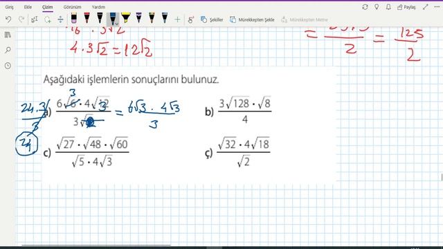 8. SINIF KAREKÖKLÜ SAYILAR 2. DERS