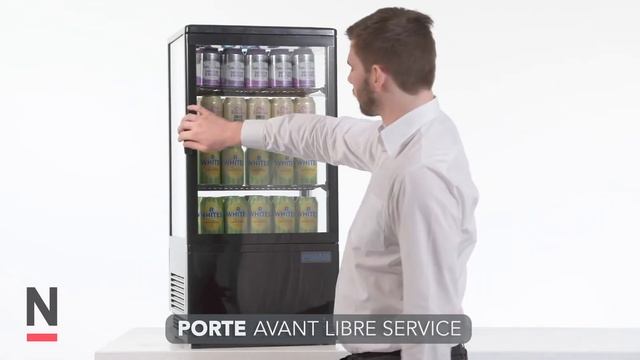 Vitrines réfrigérées Polar blanche ou noire 68 L Polar Série C (G211 & G619) - Nisbets