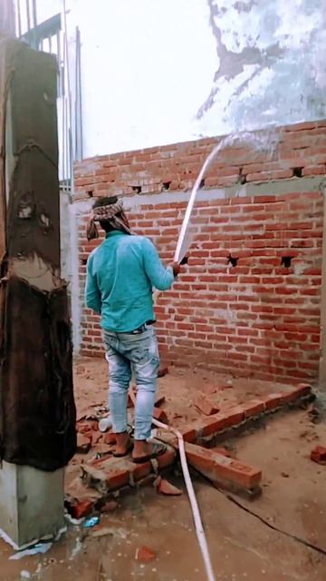 water work construction 🏗️ wall 🧱 #shorts #shrts #waterwork