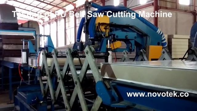 Belt saw cutting machine