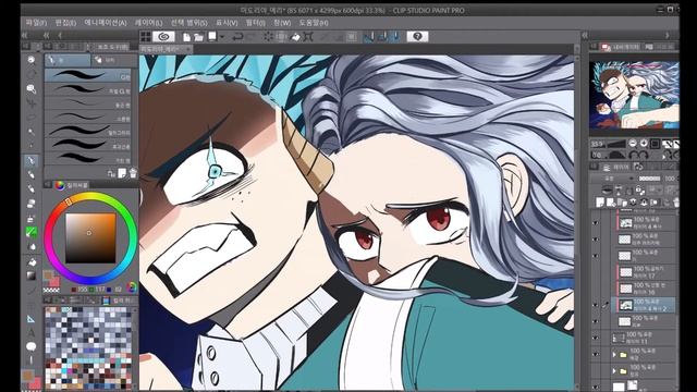 [SPEEDPAINT] MIDORIYA & ERI FULL COWL 100% | 미도리야 & 에리 풀카울 100%