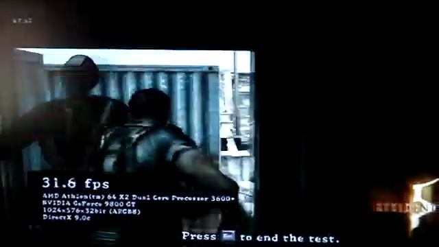 Resident evil 5 Benchmark 9800gt