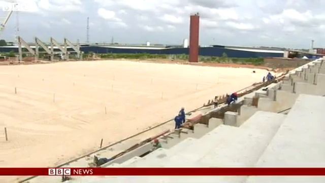 BBC News   Brazil stadium workers  #039;weeks without pay #039;