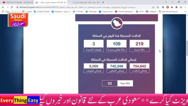 Corona development || Saudi Daily cases of corona increase || every thing easy