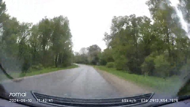 Driving in Kaluga region: Калуга - Ильинка - Малоярославец 10/05/2024 (timelapse 4x)