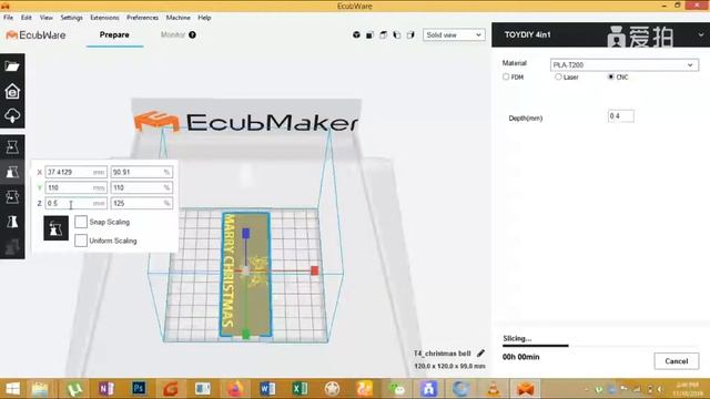 CNC Engraving Hands-on Review/TOYDIY 4in1/3D Printer/EcubMaker/CNC carving/milling tutorial