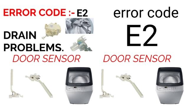 Onida top load washing machine error code E1, e2, e3, e4, e5.