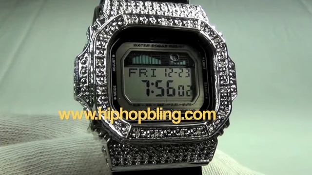 Custom Diamond G Shock Watch .15ct GLX-5600