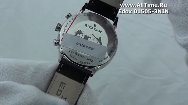 Мужские наручные швейцарские часы Edox 01505-3NIN