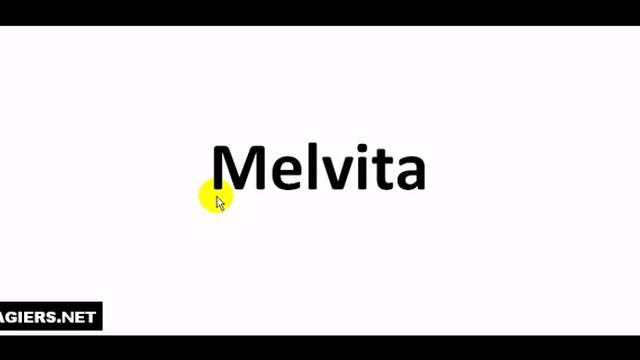 Как произносится  # Melvita