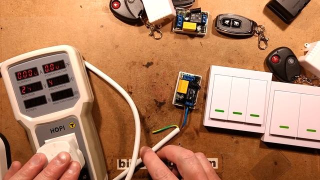 eBay radio remote controls.   (220V with a 125V relay!)