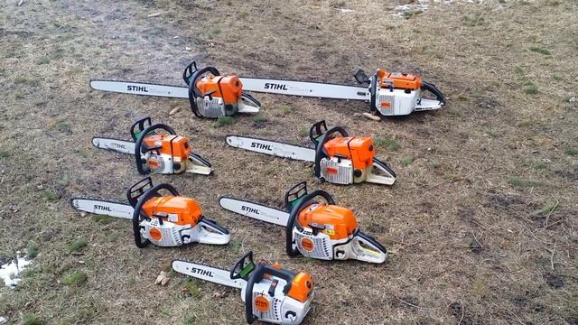 Stihl chainsaws running