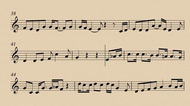 Run To You Alto Saxophone Play Along Sheet Music Partitura_270p_360p