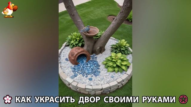 Как украсить двор дома фото идеи (28) 🏡 для дачи и сада своими руками 🌷🪻🌺💮