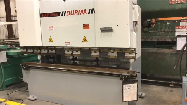 Used 8'4" x 12 ga. Durma Hydraulic Press Brake, Kempler #27674