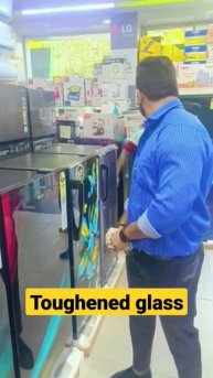 unbreakable glass test Glass tutega nahi #refrigerator #youtubeshorts #shortsvideo #shortsfeed #ne