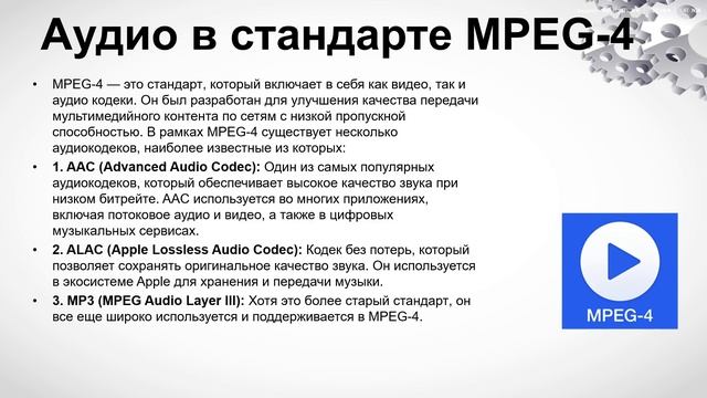 Аудио в стандартах H.264/MPEG-4