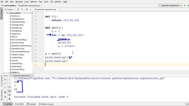 49 Функция генератор. Создание генератора при помощи yield Python