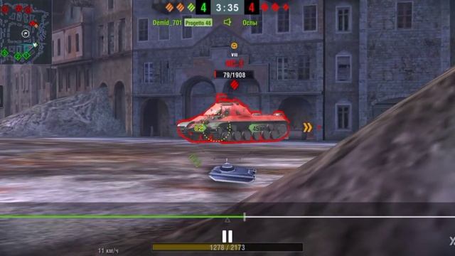 WoT blitz K-91 в деле Dulom_po_lichiku