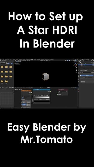 Space HDRI #blender #tutorial #HDRI #MrTomato