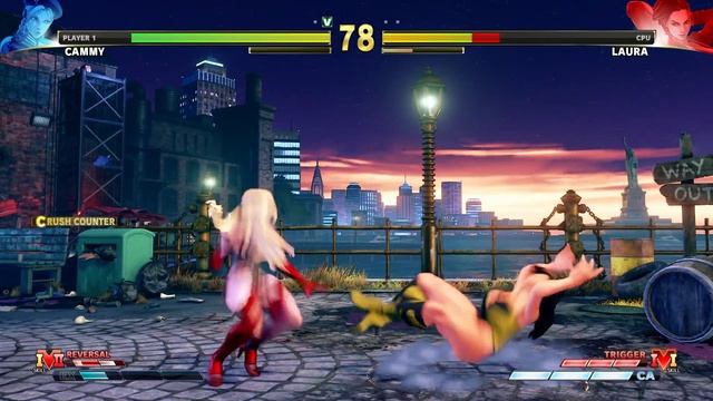 Laura makes fun of Cammy about the clothes but she will pay for it! Street Fighter V CE Mod