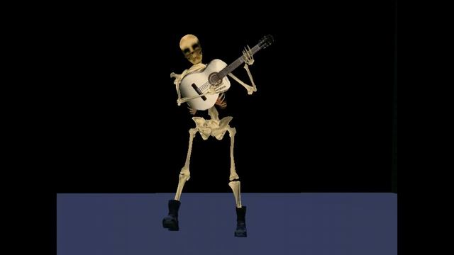 SKELETON Playing The guitar