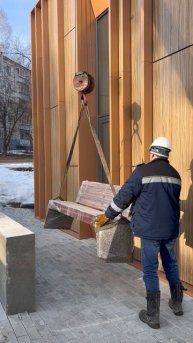 Скамья из архитектурного бетона