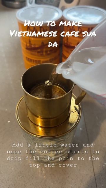 How to make Vietnamese Coffee with Phin filter.