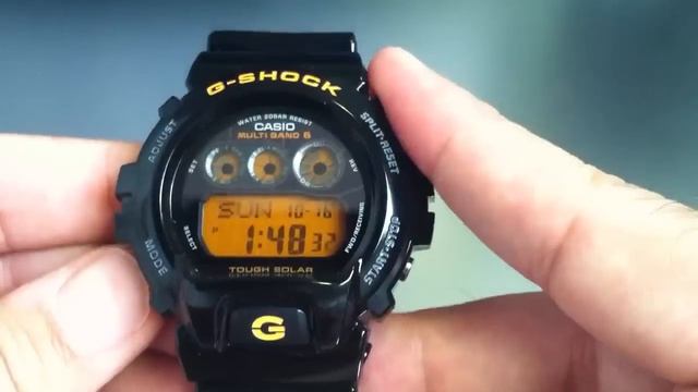 Black Casio G-Shock Solar Atomic Watch GW6900B-1