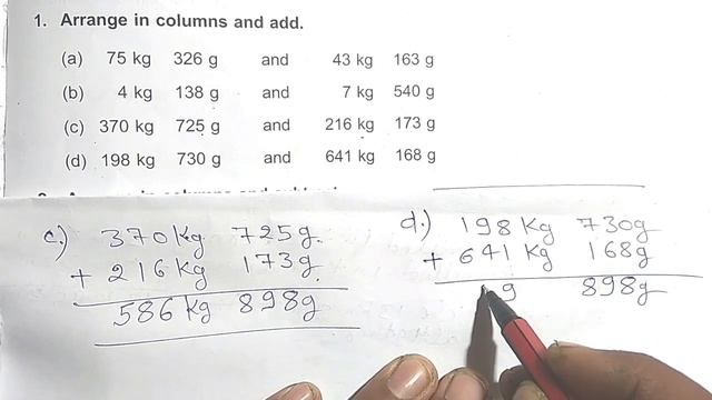 Dav Public School Class 3 Math  || Unit 9 Worksheet 2 || Weight || @madhubanclasses