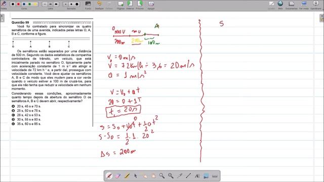 Questões de Física 98, 99 e 105, do Caderno Azul, Enem 2020